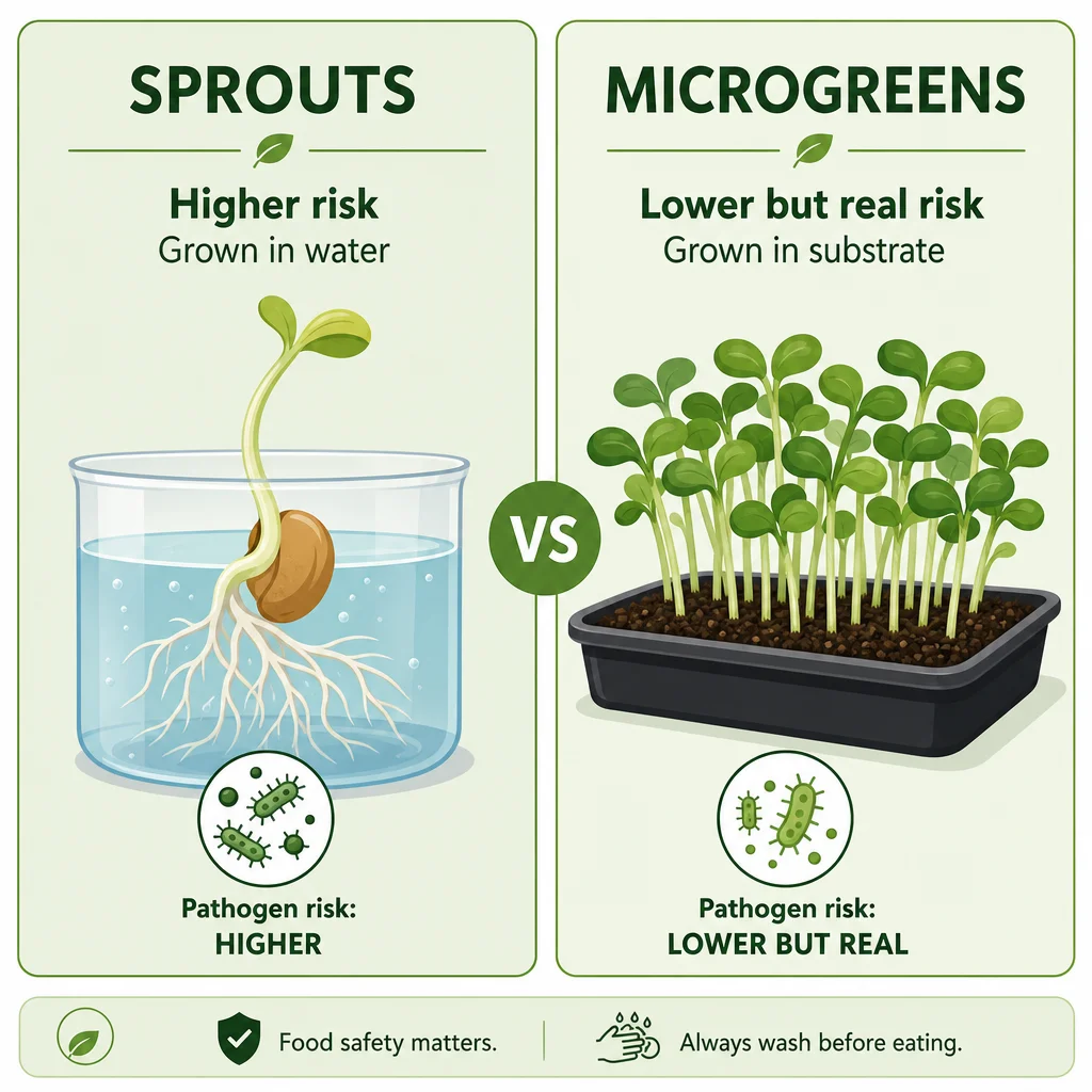The Contamination Problem with Microgreens