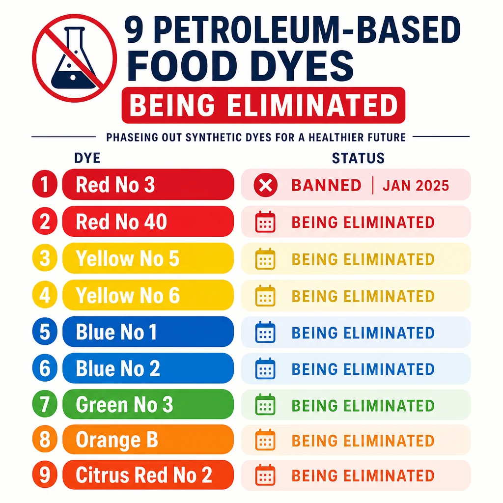 Which Dyes Are Being Eliminated