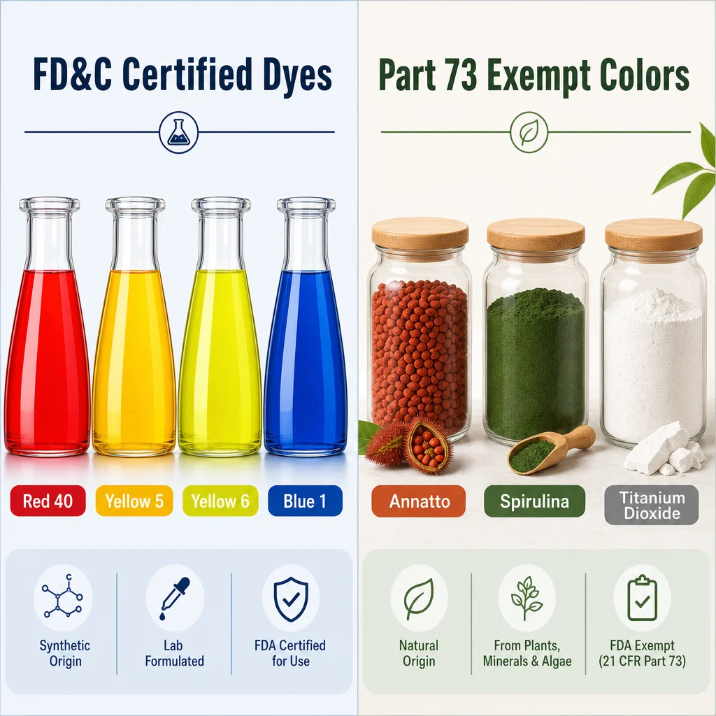 Two Categories of Color Additives