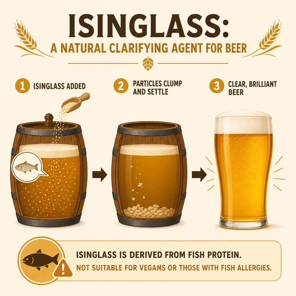 Isinglass in Beer and Wine