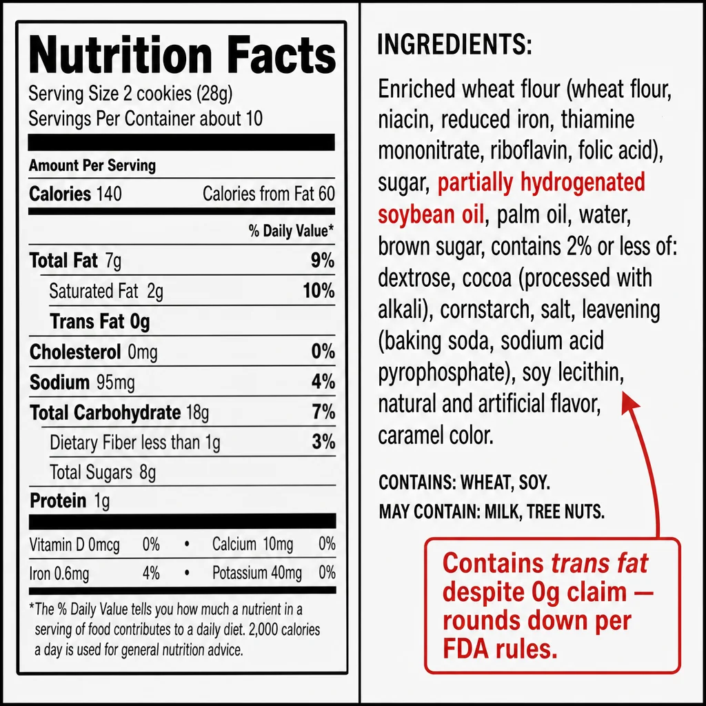 FDA's Trans Fat Ban and the "0g" Loophole