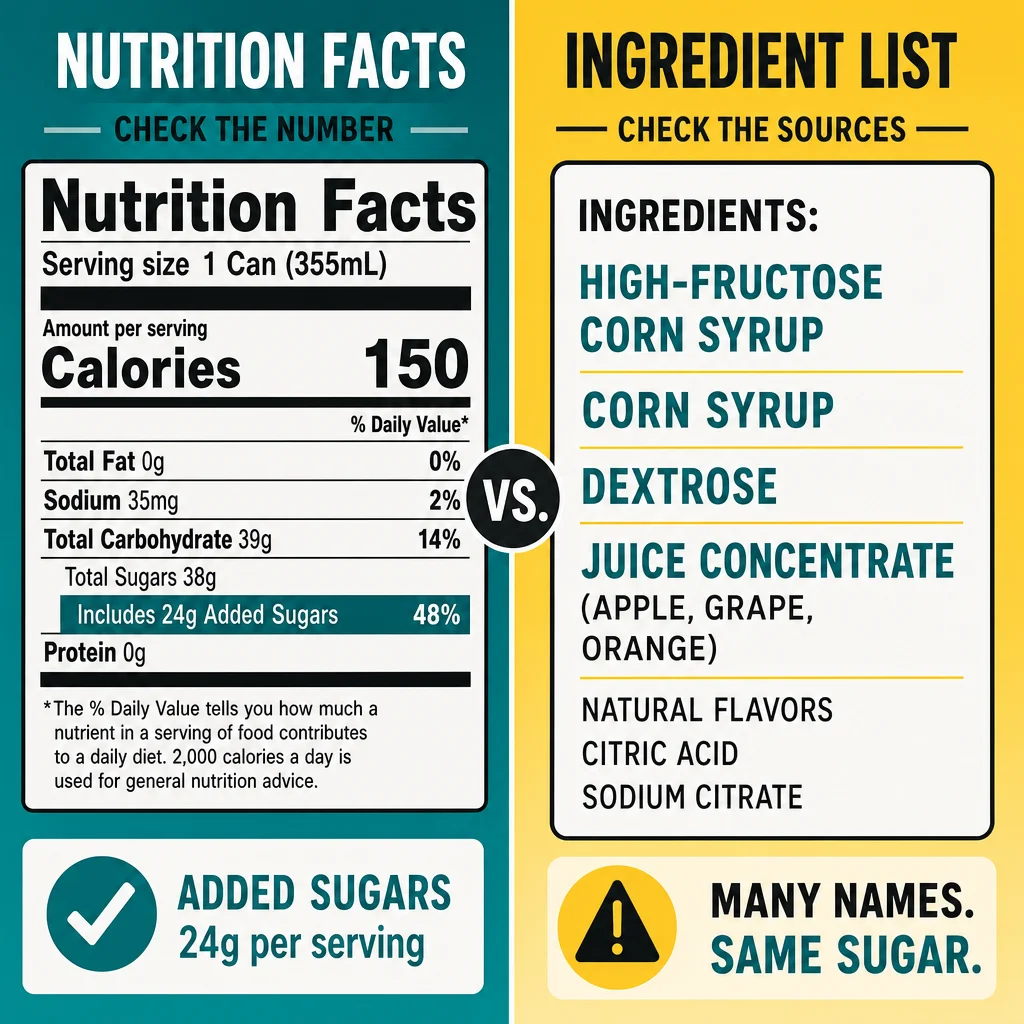 The Nutrition Facts Panel Gives the Amount, Not the Name