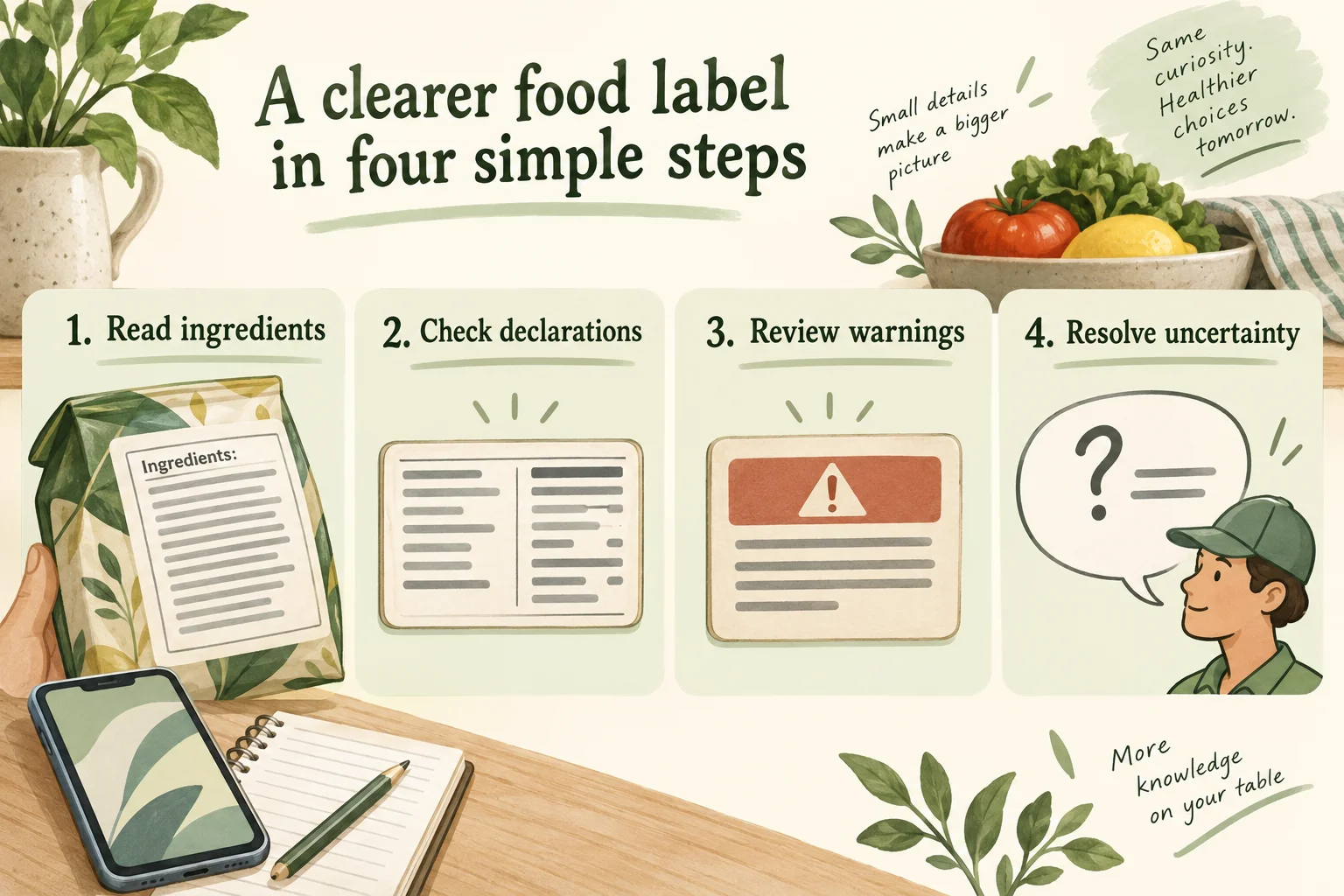 A Four-Step Check Before the Food Goes in Your Cart