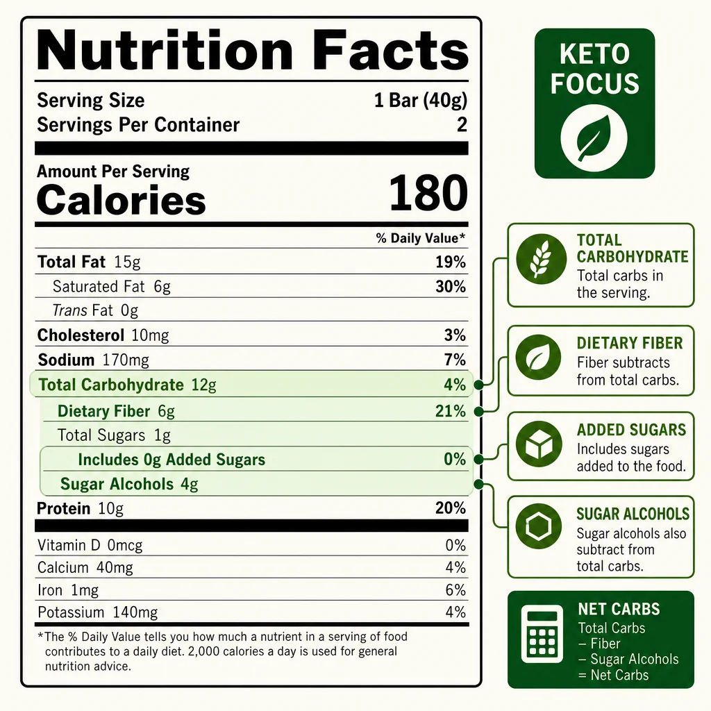 Start With Total Carbohydrate, Not the Front of the Package