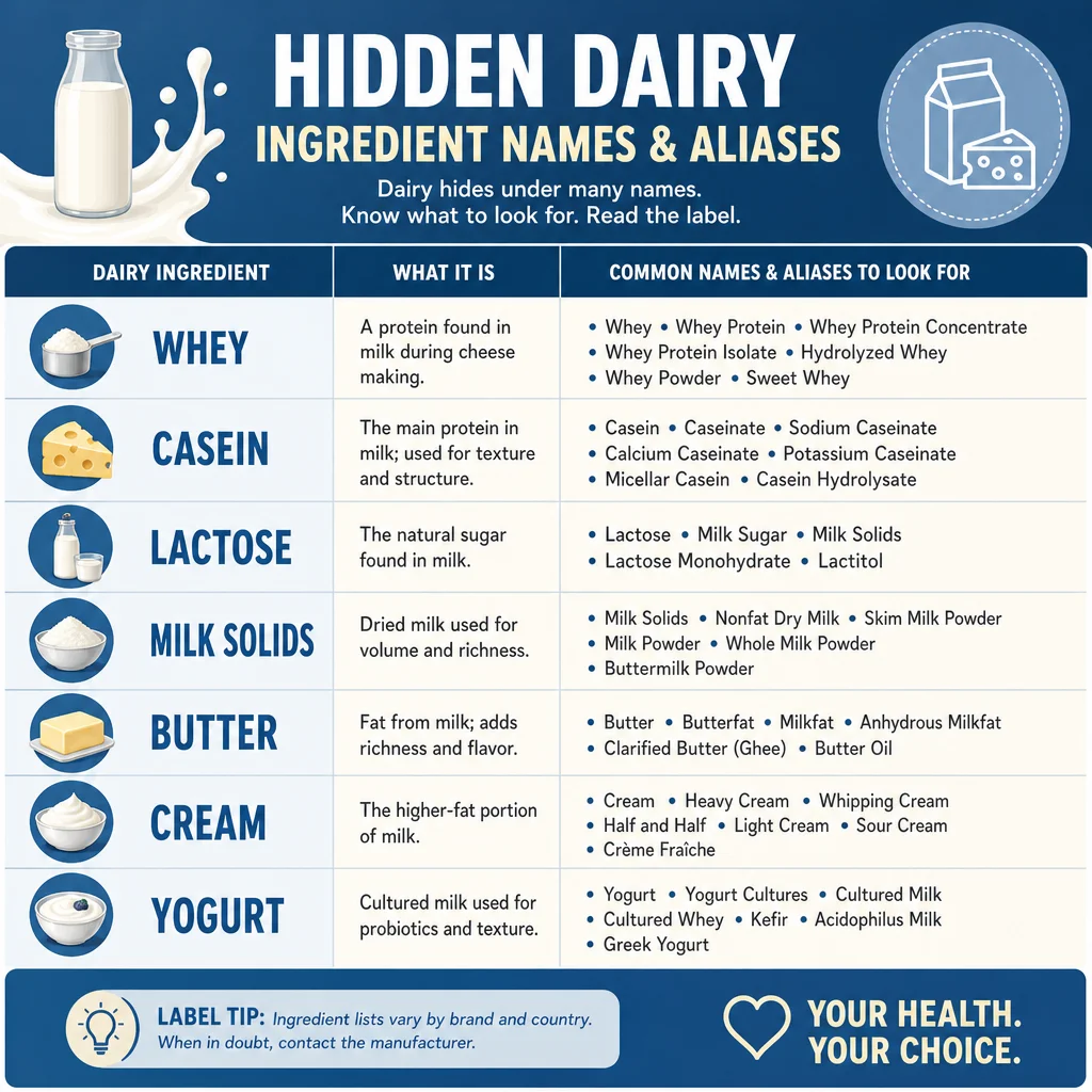 Foods Where Dairy Hides Unexpectedly