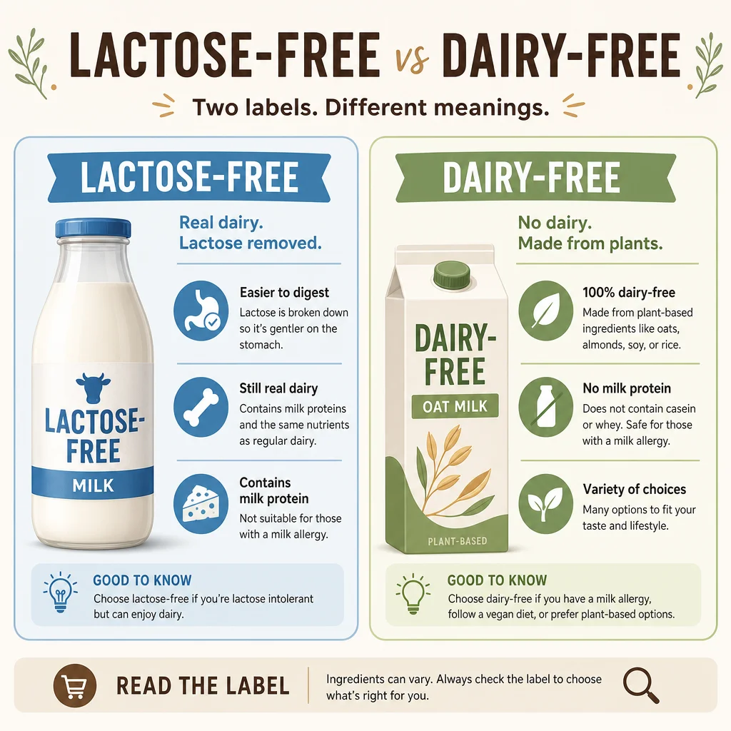 The Labeling Trap: Lactose-Free vs Dairy-Free vs Non-Dairy