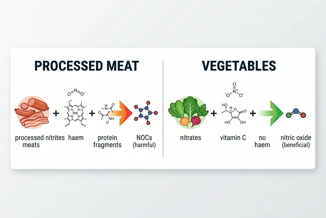 How Nitrites Become a Cancer Risk