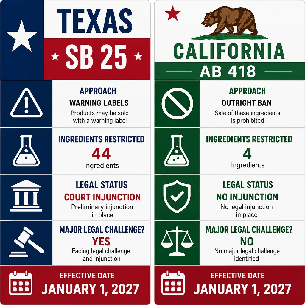 Texas vs. California: Two Different Approaches