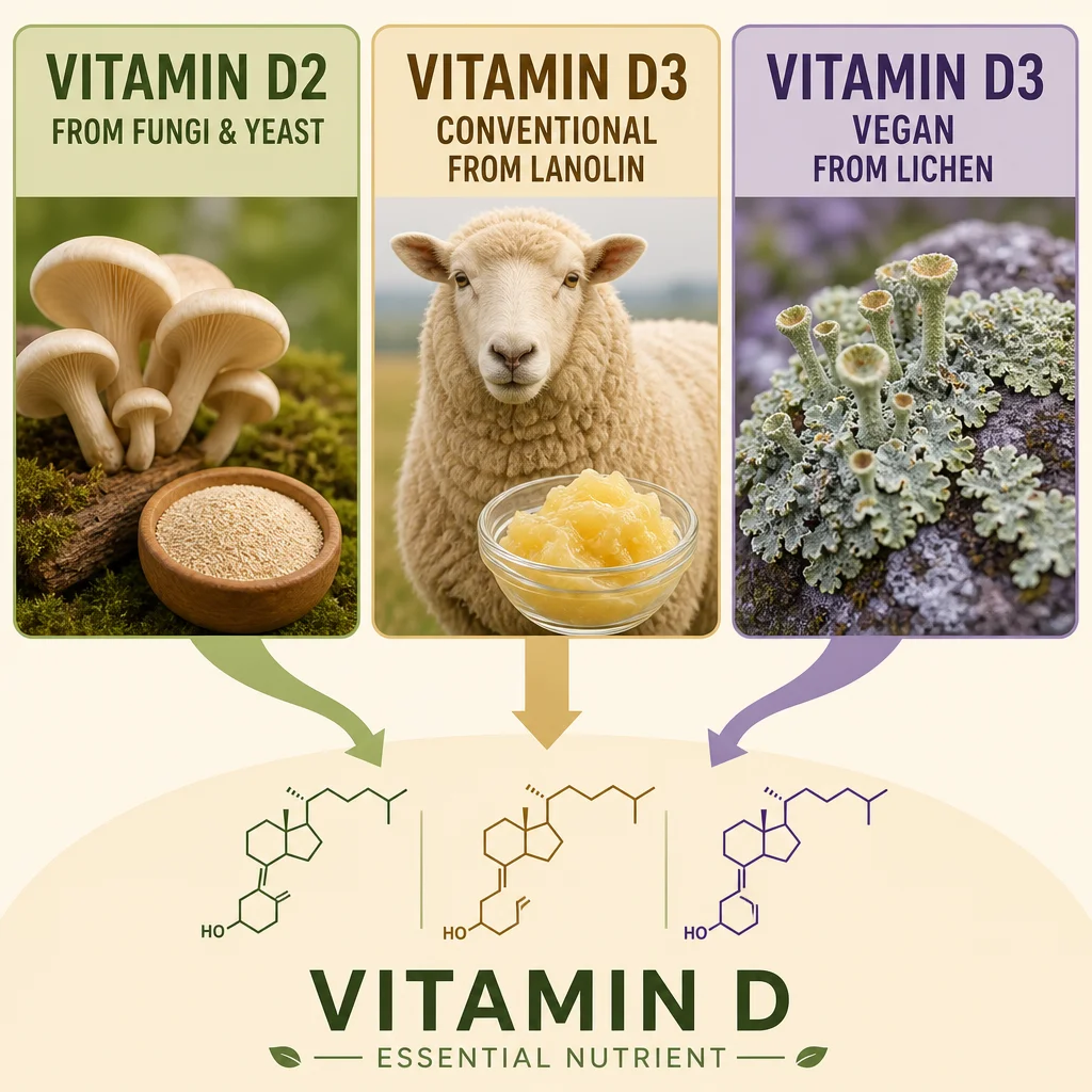 Vitamin D2 and D3 Are Different Forms